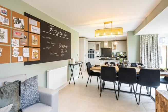 Bradgate kitchen with family/dining areas