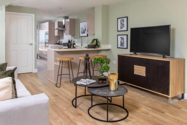 Kitchen and living area