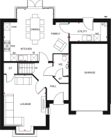 BDW Cambs Darwin Green DWH Exeter ground floor plan