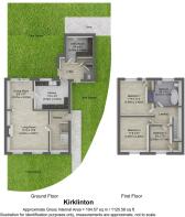 3D Floor plan with Plot