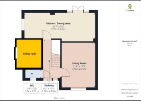 Ground floor floorplan - Emily Dimelow Ewemove Whi