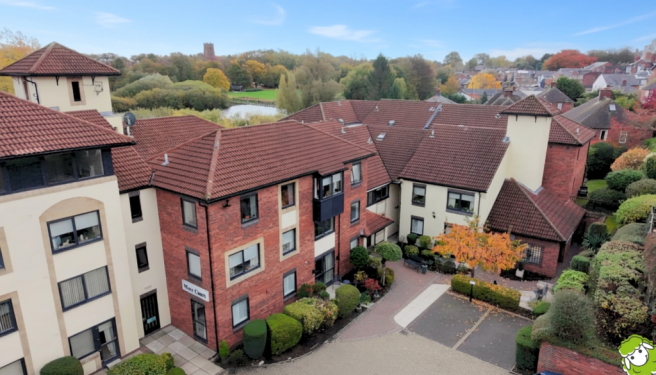 External Elevated Photo of Mere Court - EweMove Es