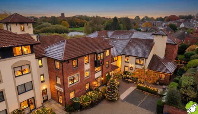 Mere Court - Christmas - Elevated External Shot