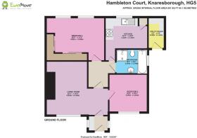 EweMove Knaresborough Hambleton Court 2D Floor Pla