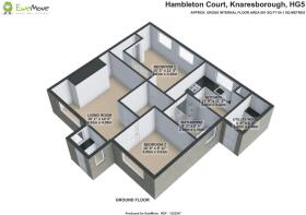 EweMove Knaresborough Hambleton Court 3D Floor Pla