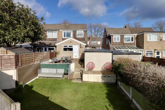 Rear view of property