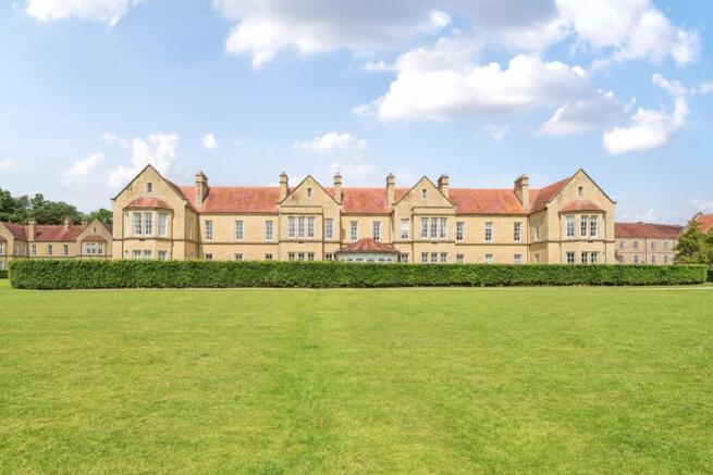 View of building from cricket field
