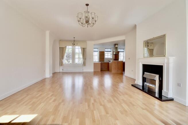 Open plan living dining room and kitchen