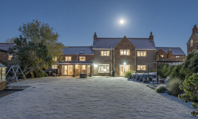 Rear Garden By Night