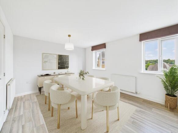 Dining Area - Enhanced to Show Room with Furniture