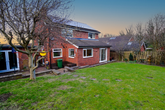 Rear of property