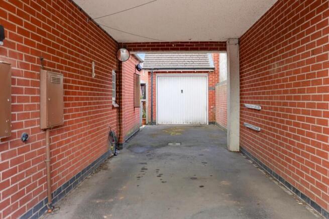 Carport drive and garage