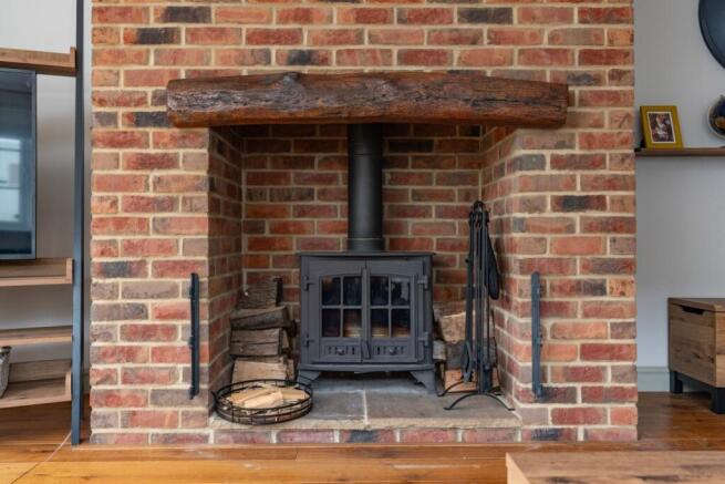 The feature fireplace that gives such character to