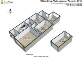 Floorplan 3D  51 Willow Drive