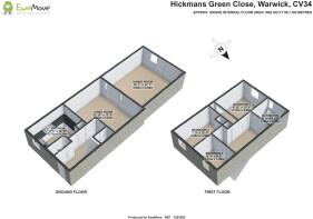 Floorplan 3D 12 Hickmans Green Close