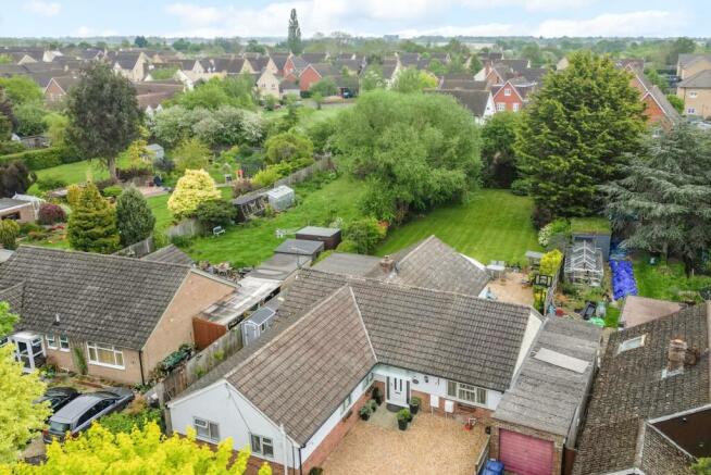 Aerial view of home