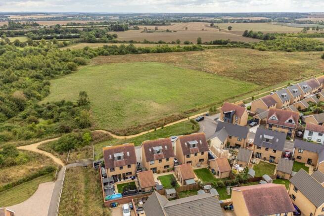 Aerial view of home