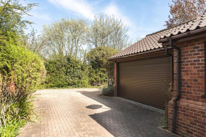 Driveway and double garage
