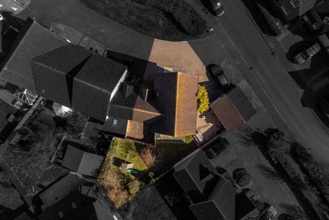 Aerial view of home