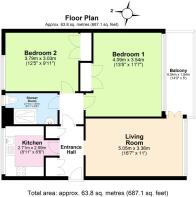 Flat 10 Rozel 2d floorplan