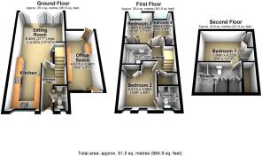 64 Shearwater Drive 3d floorplan