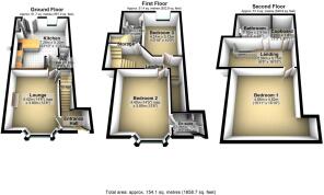 Ansteys House 3d floorplan