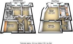 The Cottage , Lower Erith Road, Torquay 3d floorpl