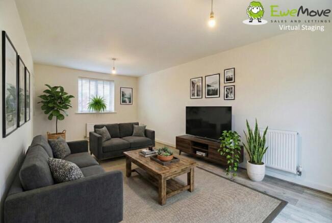 Virtual Staging Lounge - EweMove Swindon South