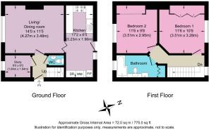 Coloured 2D Floorplan