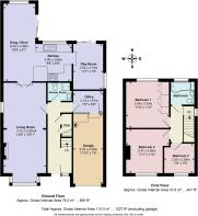Coloured 2D Floorplan