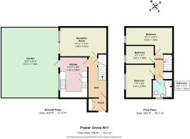103 Poplar Grove N11 3PE Floor Plan