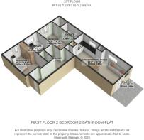 3D Floor Plan Goshawkcourt