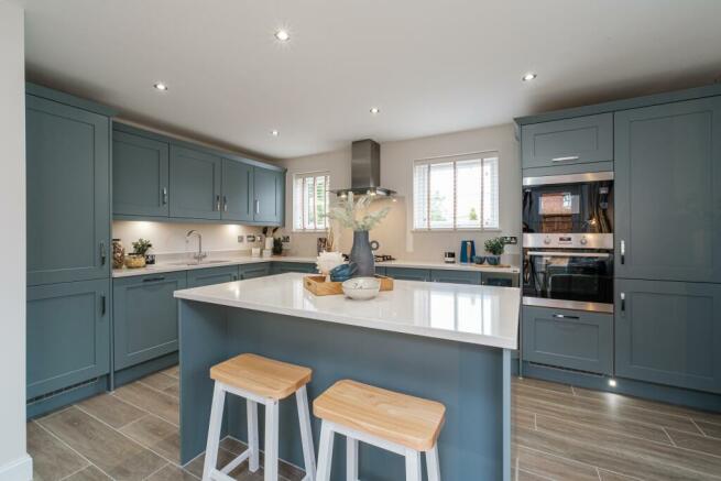 Interior view of the kitchen & breakfast area in our 4 bed Alderney home