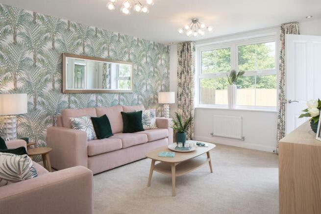 Lounge in the Archford Show Home at Raleigh Holt