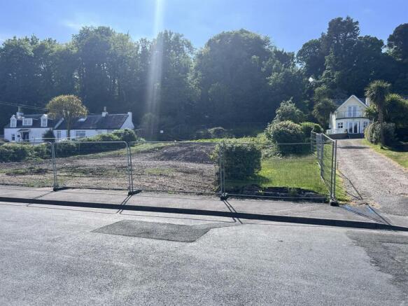 Looking towards the site