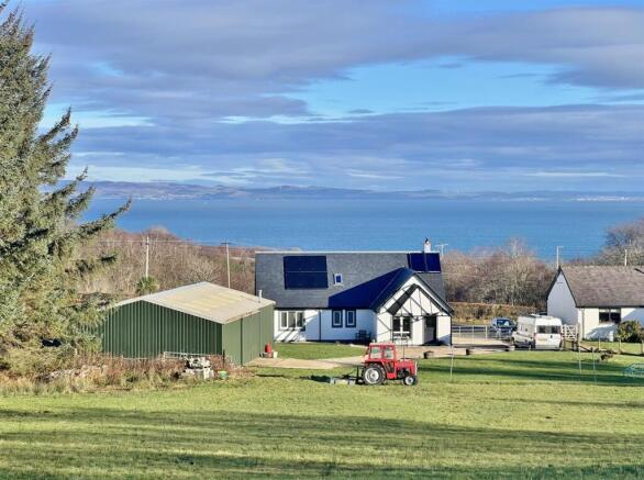 The old Piggery from the top of the garden  and vi