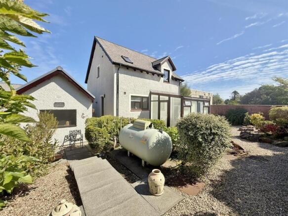 Rear garden and garage
