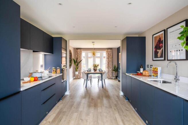 A brand new, modern kitchen is ready to go from the day you move in