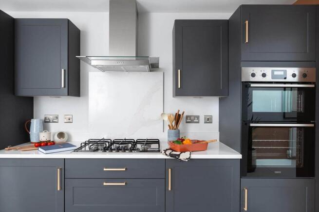 A brand new, modern kitchen is ready to go from the day you move in