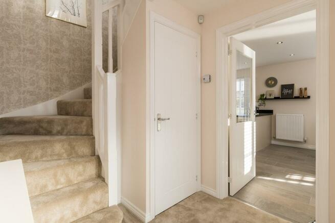 Hallway and convenient cloakroom