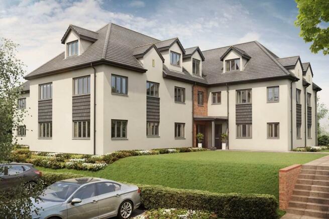 Artist impression of the 2 bedroom Bovington House apartments