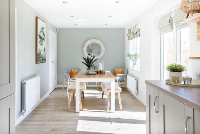 Enjoy the space to relax and eat in the open plan kitchen diner