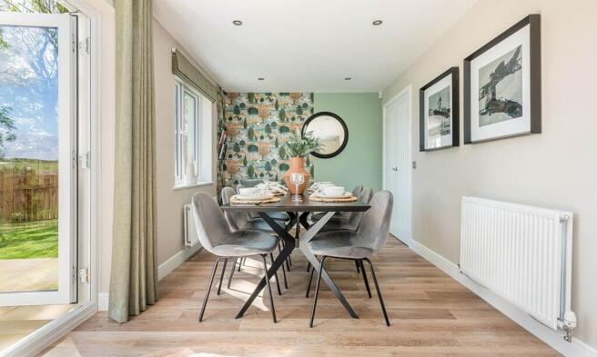 Enjoy the space to relax and eat in the open plan kitchen diner