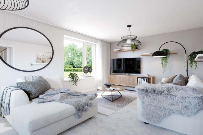 Cosy lounge with space for two sofas