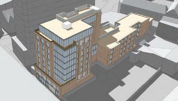 * Artist impression of proposed hotel...