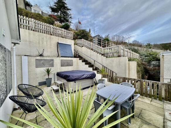 Patio area accessed via first floor