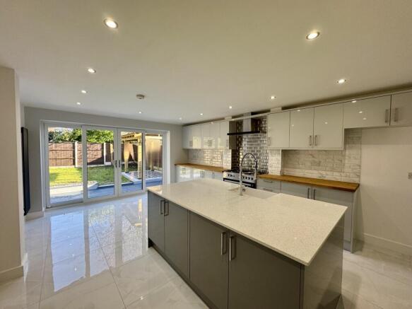 open plan kitchen breakfast dining