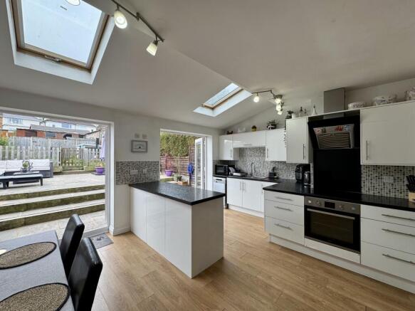 open plan kitchen breakfast dining