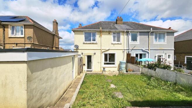 Rear of property