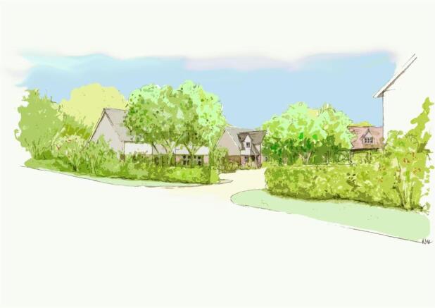 View looking south east from existing road Filtere